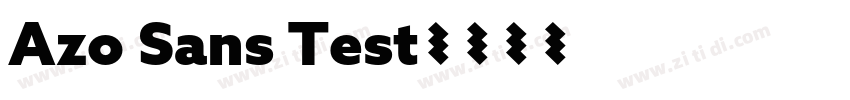 Azo Sans Test字体转换